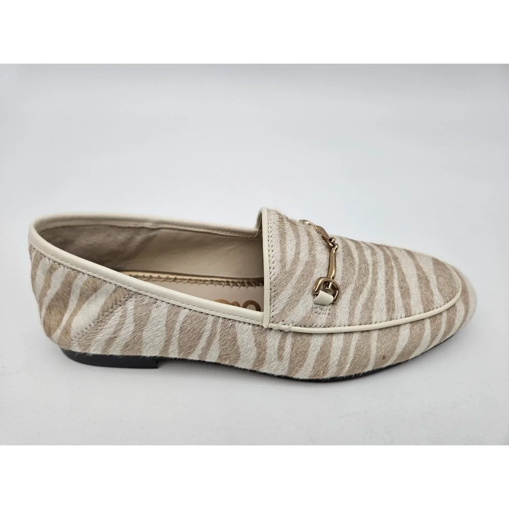 Sam Edelman Loraine Bit Loafer Taupe Zebra Color Womens 6.5 M - Picture 8 of 12